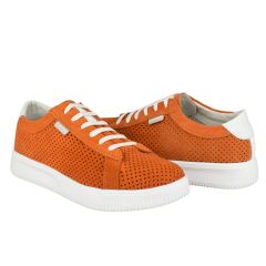 Γυναικεία Sneakers Δερμάτινα | Amarpies | AFT23305 | Πορτοκαλί | dev.yfantidis.gr